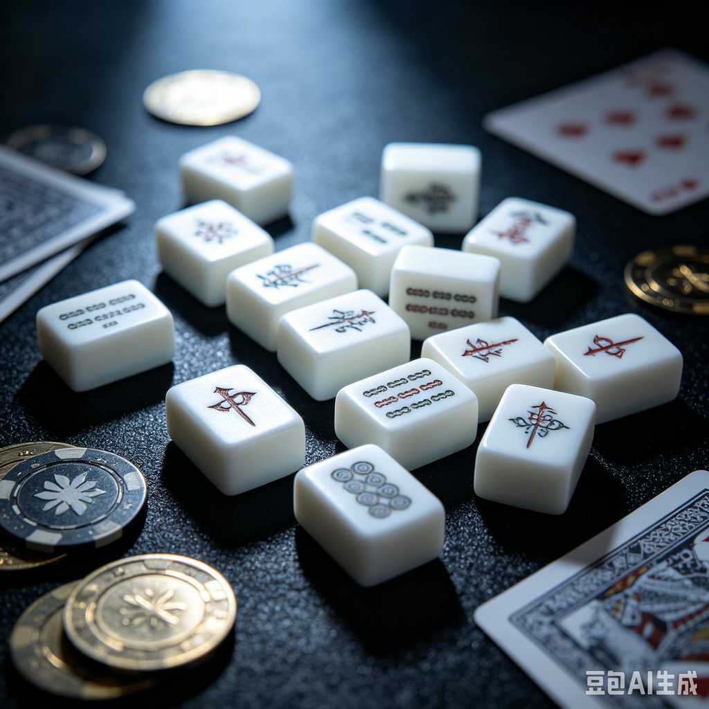 wooden mahjong set